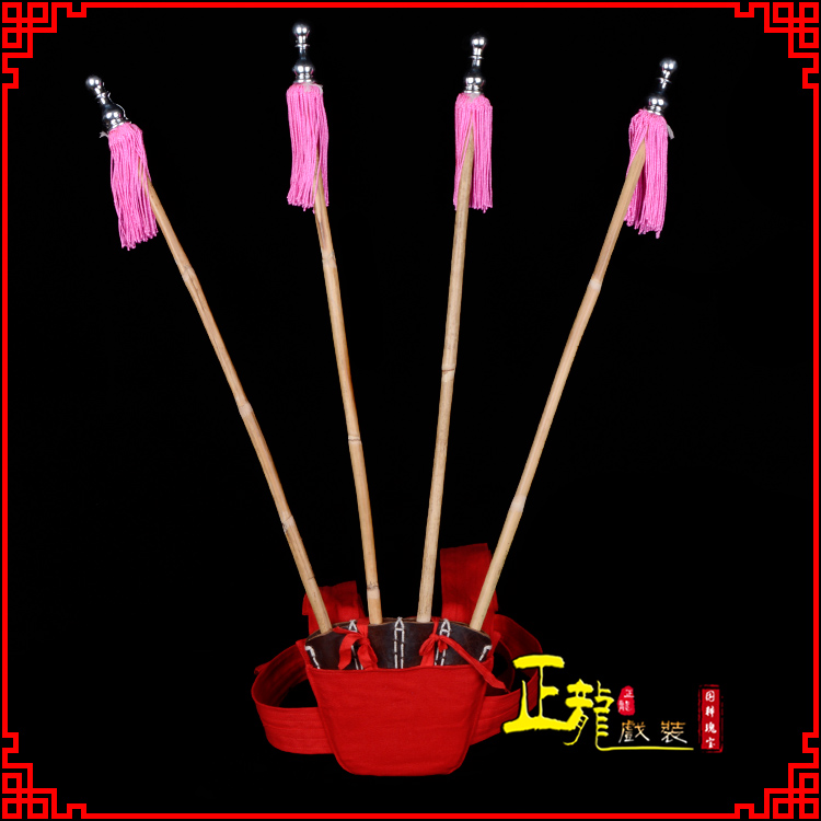 巴林左旗戏装戏曲用品靠旗男女大靠 靠板 正宗牛皮旗杆旗架