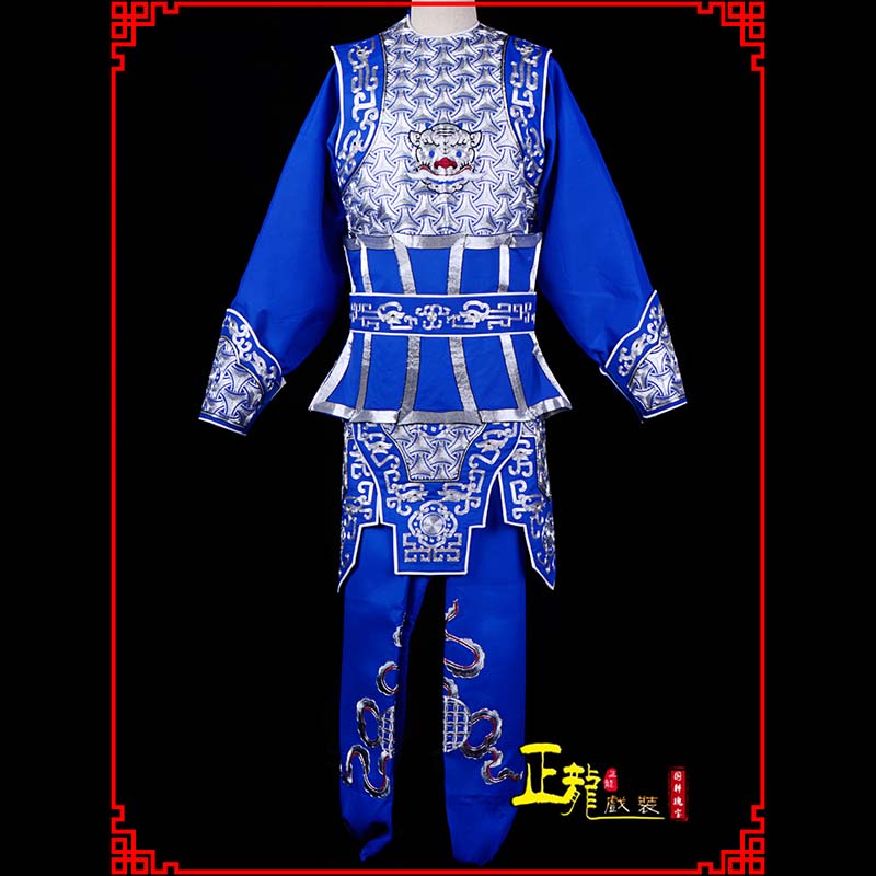 巴林左旗武生戏服云肩侉子男兵衣